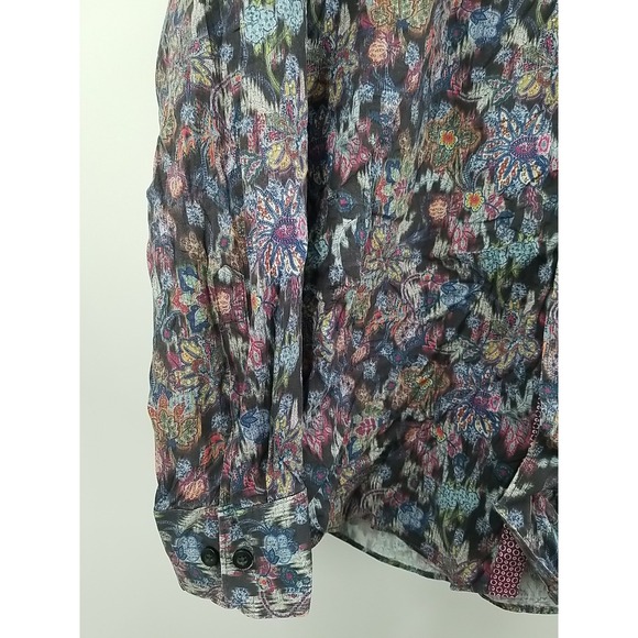 Tallia‎ Mens Shirt XL Button Up Long Sleeve Colorful Floral Print - Picture 2 of 5